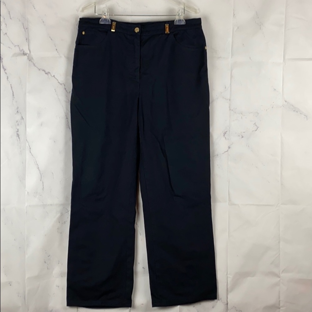 St. John Sport High Rise Black Stretch Jeans 16